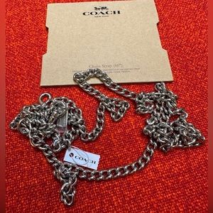 ❤️❤️❤️NEW Coach silver tone purse/bag replacement metal strap ❤️❤️❤️